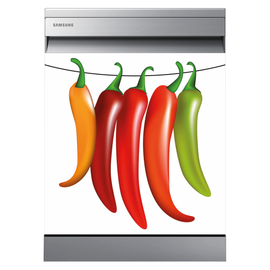 Dishwasher Sticker - Peppers