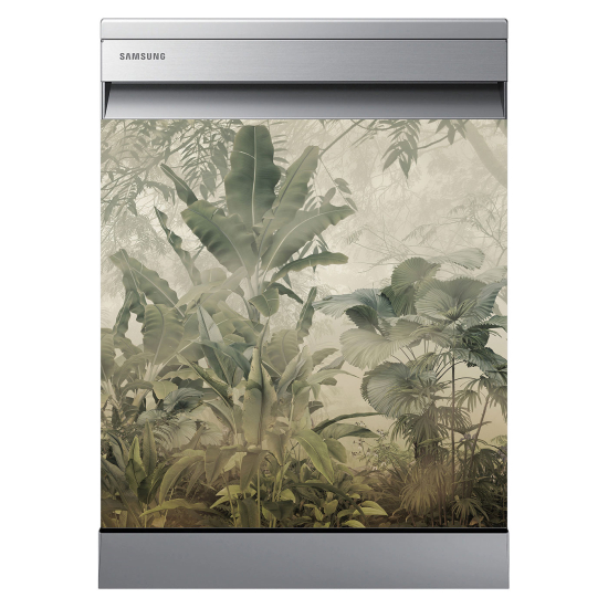 Dishwasher Sticker - Tropical forest