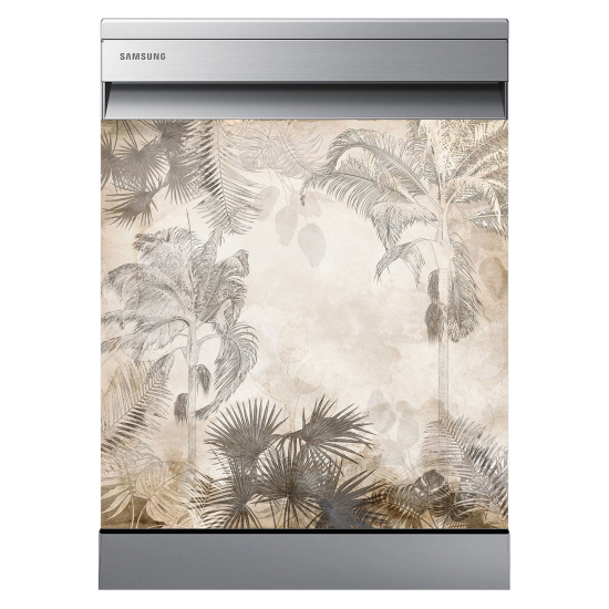 Dishwasher Sticker - Tropical forest