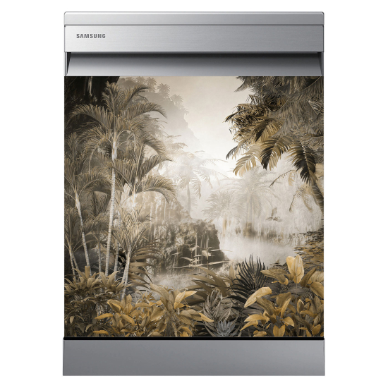 Dishwasher Sticker - Tropical forest