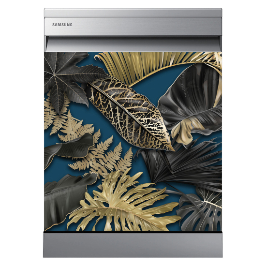 Dishwasher Sticker - Tropical leaves