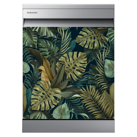 Dishwasher Sticker - Tropical leaves