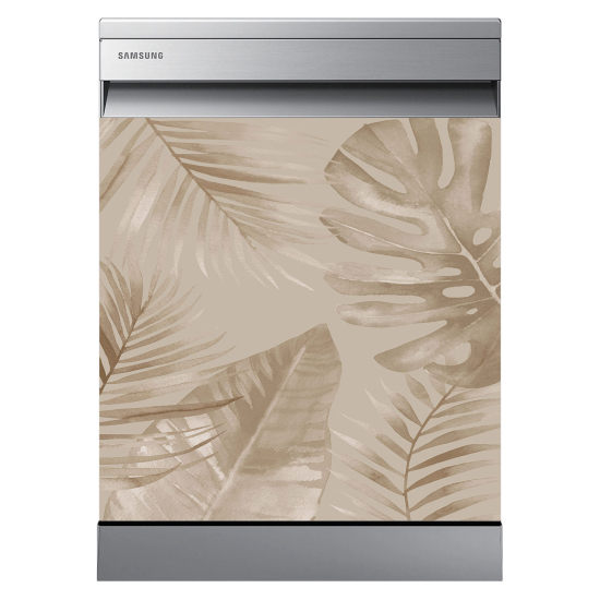 Dishwasher Sticker - Tropical leaves