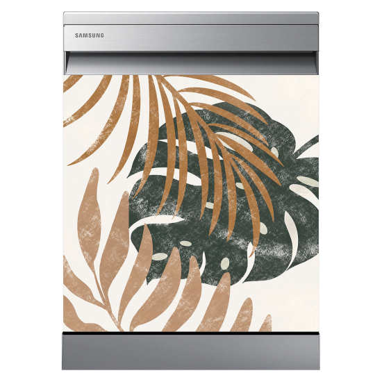 Dishwasher Sticker - Tropical leaves