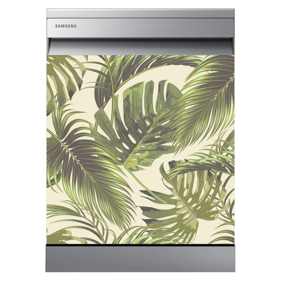 Dishwasher Sticker - Tropical leaves