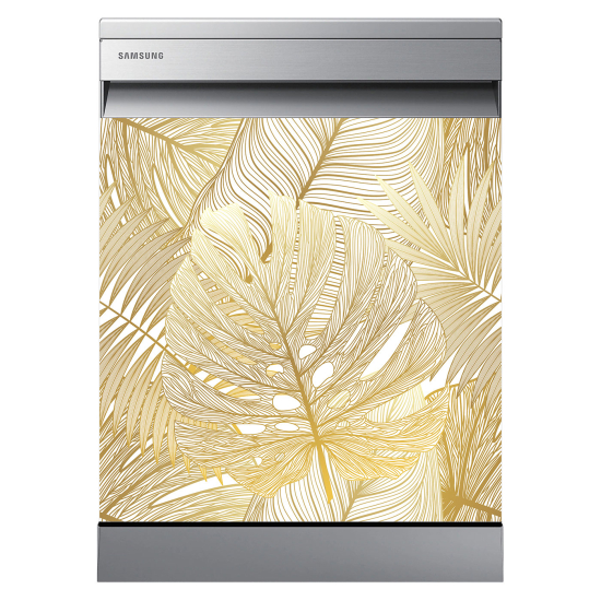 Dishwasher Sticker - Tropical leaves