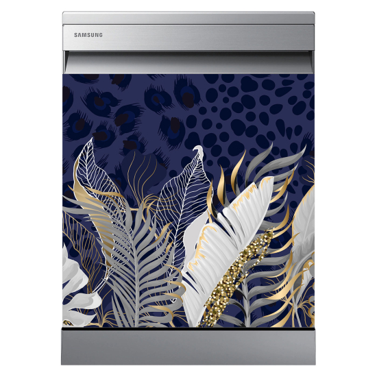 Dishwasher Sticker - Tropical leaves