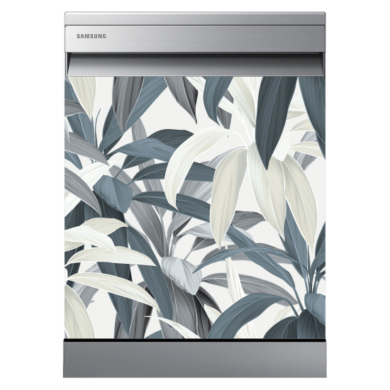 Dishwasher Sticker - Tropical leaves