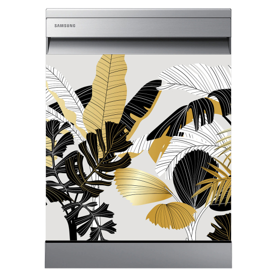 Dishwasher Sticker - Tropical leaves