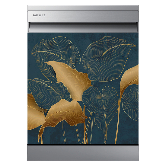 Dishwasher Sticker - Tropical leaves