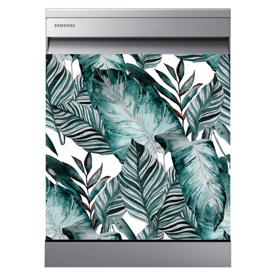 Dishwasher Sticker - Tropical leaves