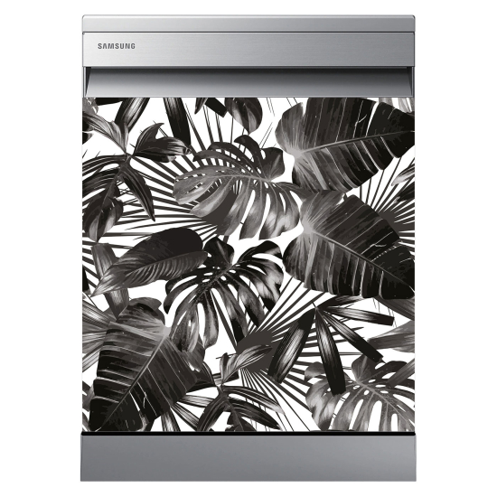 Dishwasher Sticker - Tropical leaves