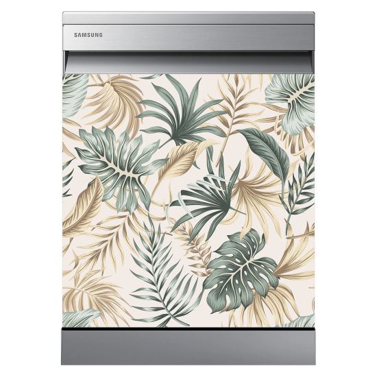 Dishwasher Sticker - Tropical leaves