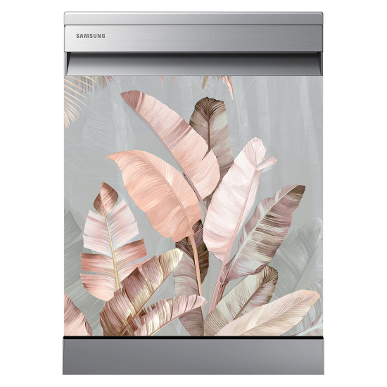 Dishwasher Sticker - Tropical leaves