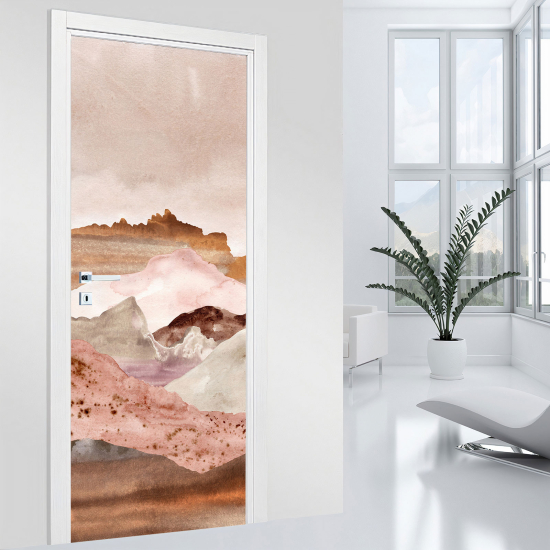 Door Sticker - Decal - Abstract Landscape