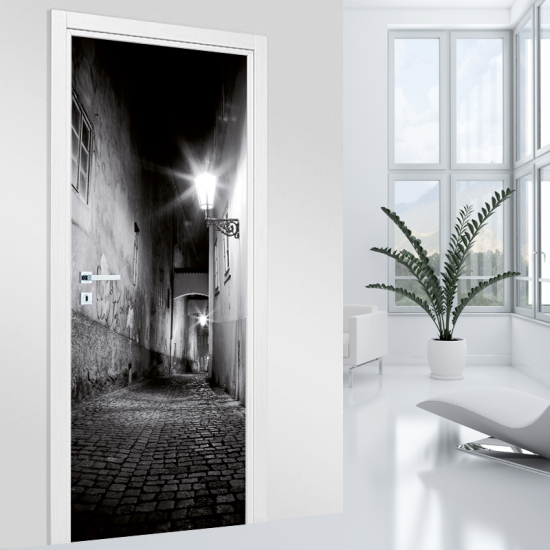 Door Sticker - Decal - Alley