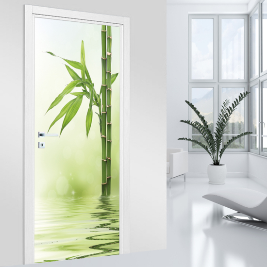 Door Sticker - Decal - Bamboo