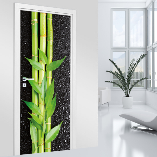 Door Sticker - Decal - Bamboo