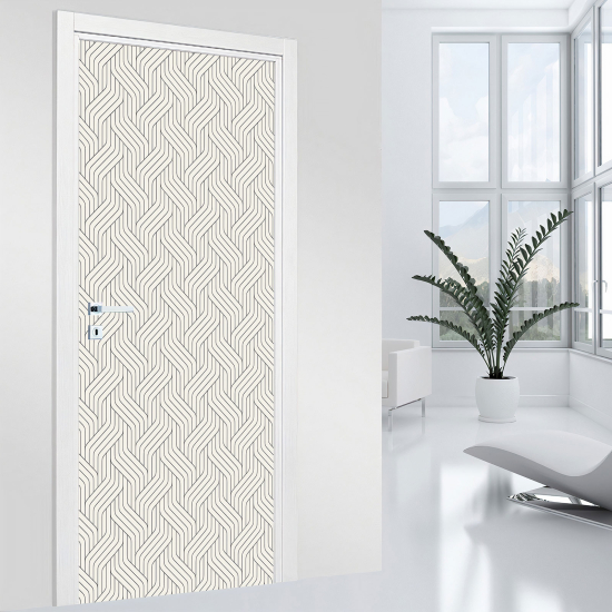 Door Sticker - Decal - Braided pattern