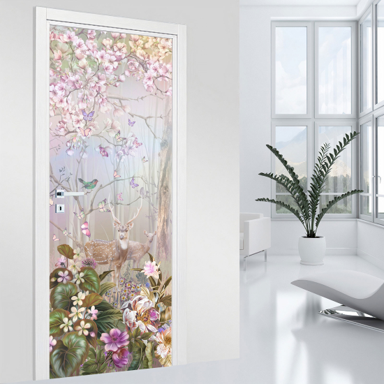 Door Sticker - Decal - Enchanted Forest