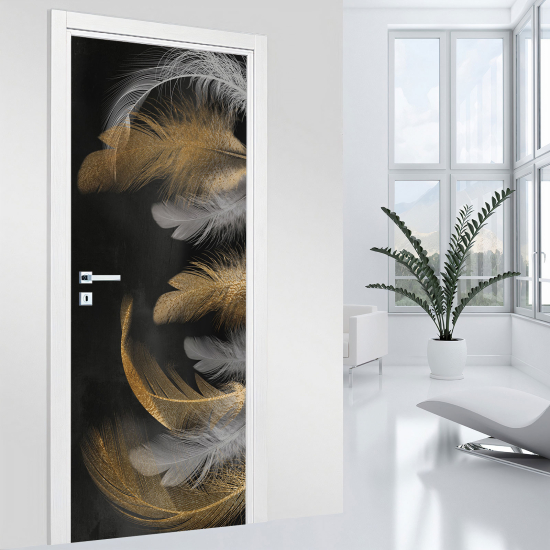 Door Sticker - Decal - Feathers