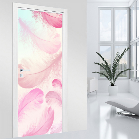 Door Sticker - Decal - Feathers