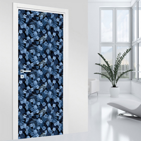 Door Sticker - Decal - Flowers