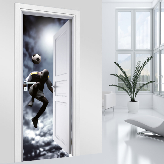 Door Sticker - Decal - Footballer