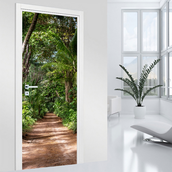 Door Sticker - Decal - Forest path