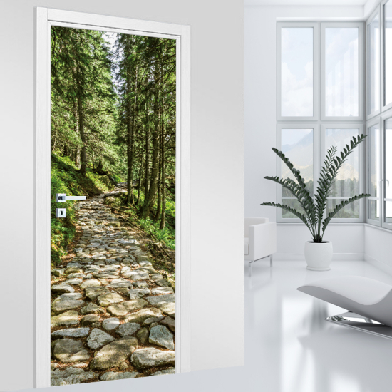 Door Sticker - Decal - Forest Path