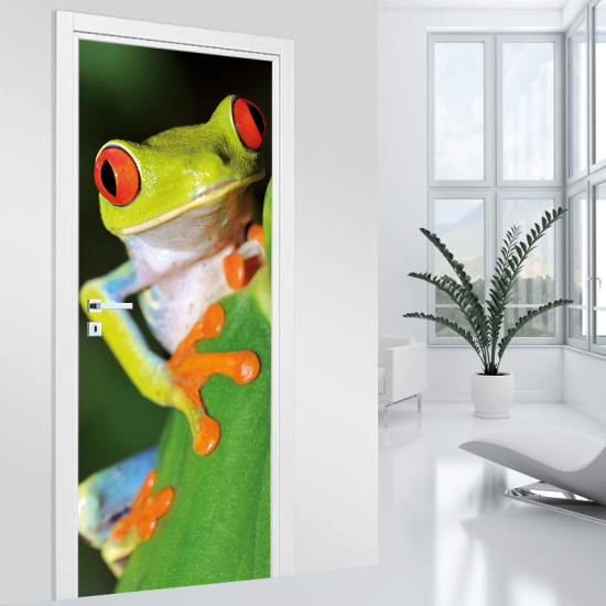 Door Sticker - Decal - Frog