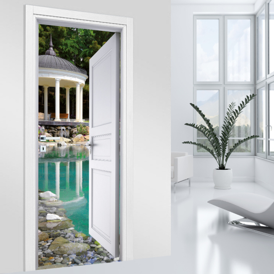 Door Sticker - Decal - Garden