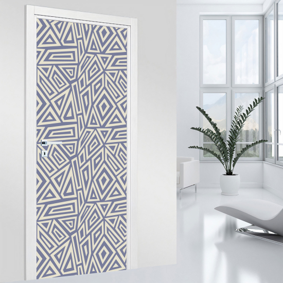 Door Sticker - Decal - Geometric pattern