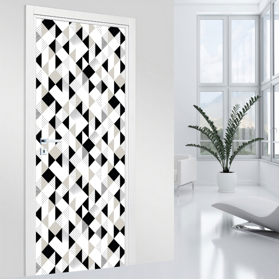 Door Sticker - Decal - Geometric pattern