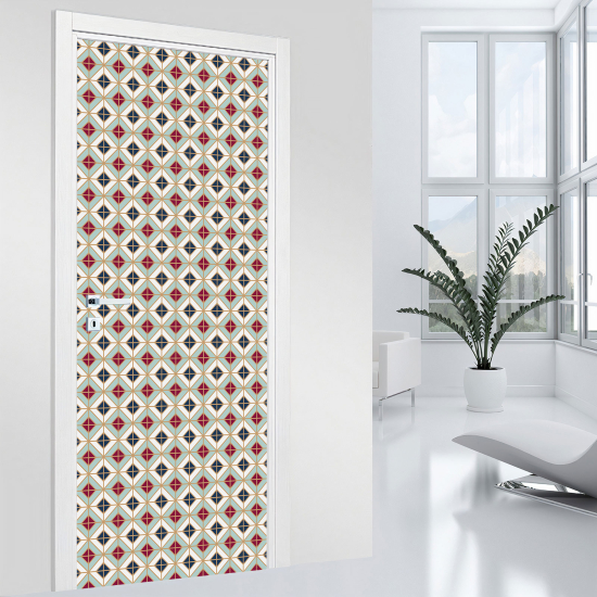 Door Sticker - Decal - Geometric pattern