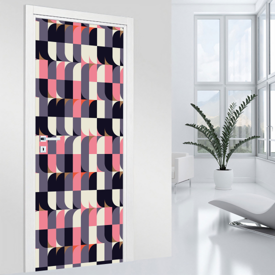 Door Sticker - Decal - Geometric pattern