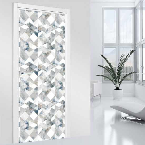 Door Sticker - Decal - Geometric pattern