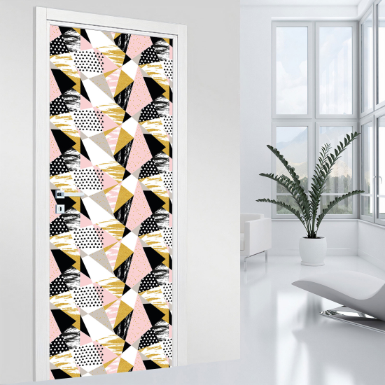 Door Sticker - Decal - Geometric pattern