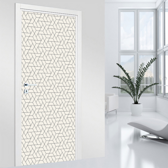 Door Sticker - Decal - Geometric pattern