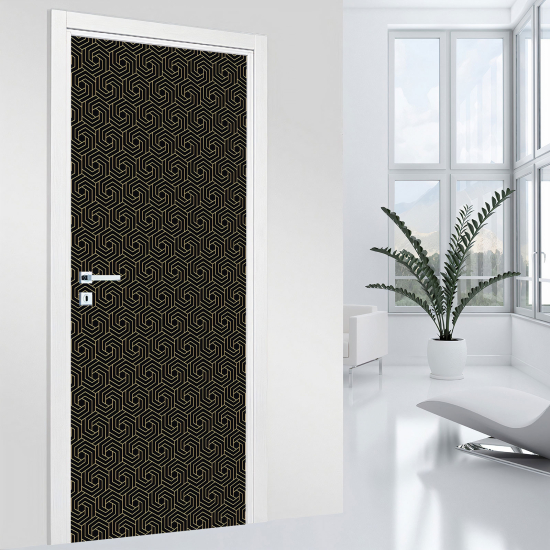 Door Sticker - Decal - Geometric pattern