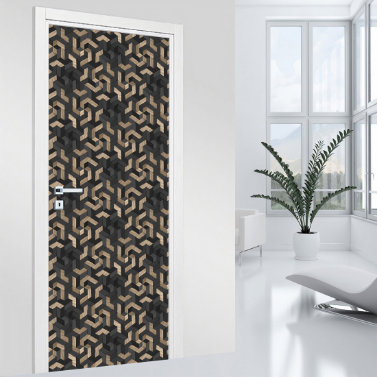 Door Sticker - Decal - Geometric pattern