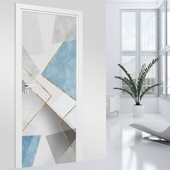 Door Sticker - Decal - Geometric pattern