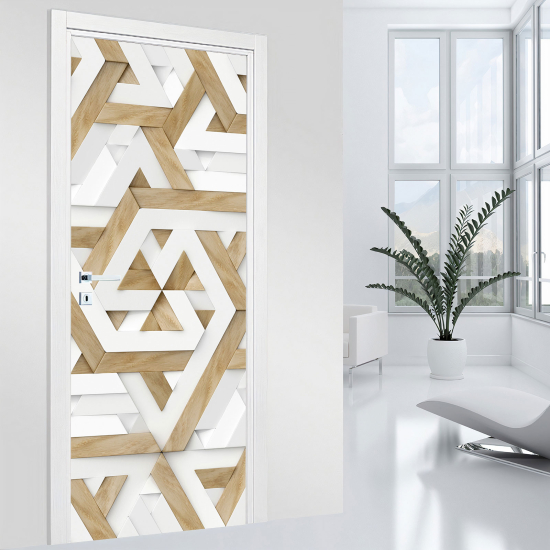 Door Sticker - Decal - Geometric pattern