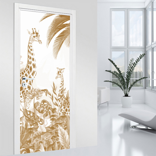 Door Sticker - Decal - Giraffe