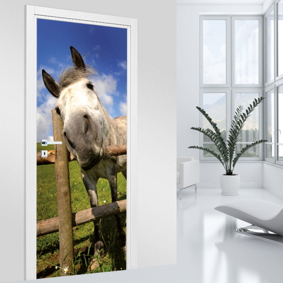 Door Sticker - Decal - Horse