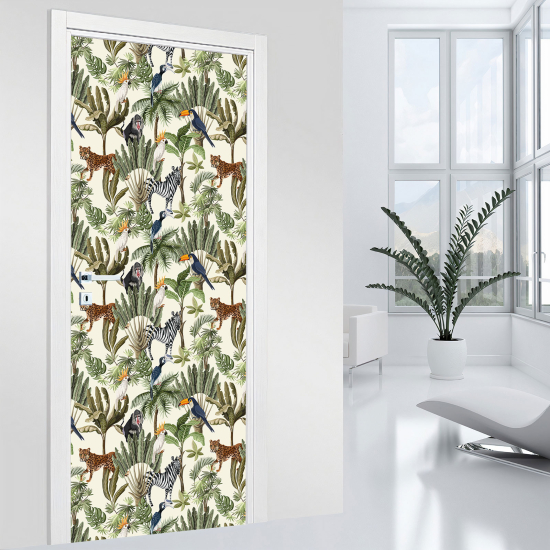 Door Sticker - Decal - Jungle