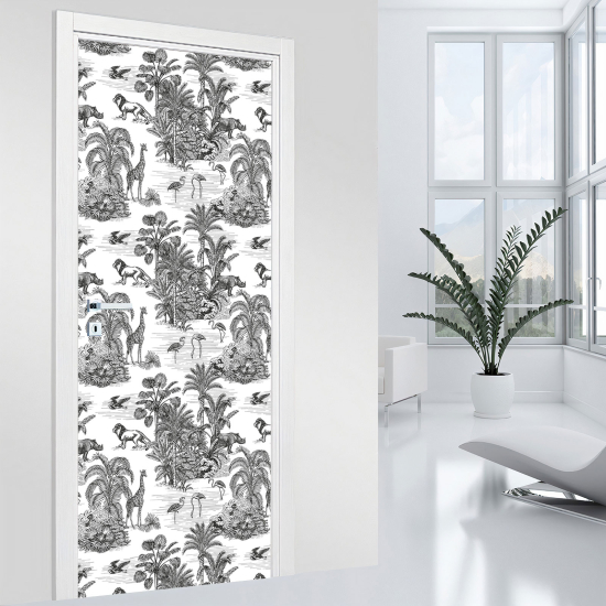 Door Sticker - Decal - Jungle