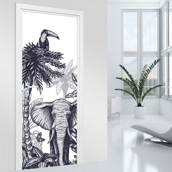 Door Sticker - Decal - Jungle