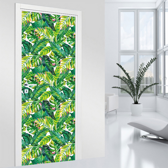 Door Sticker - Decal - Leaves