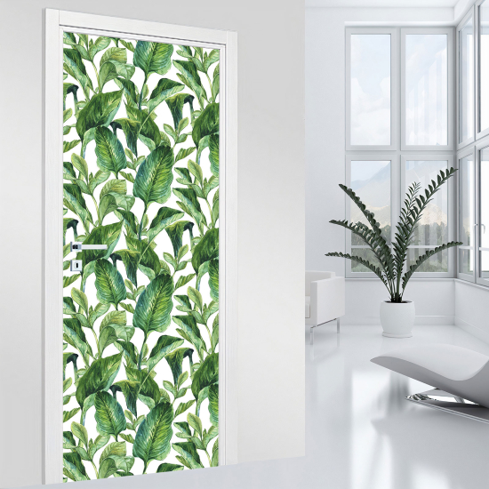 Door Sticker - Decal - Leaves